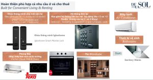 Vật liệu bàn giao căn hộ de la sol