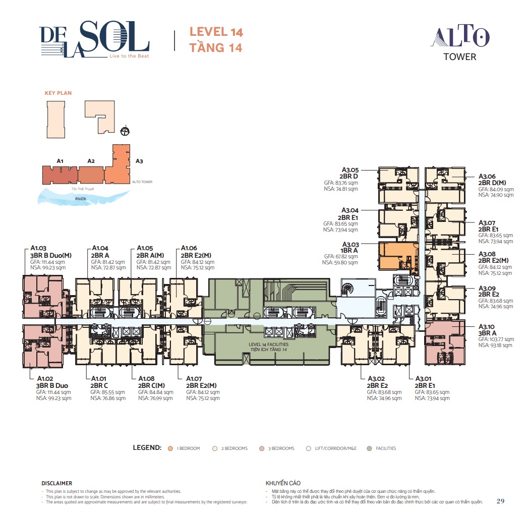 mặt bằng tòa alto delasol
