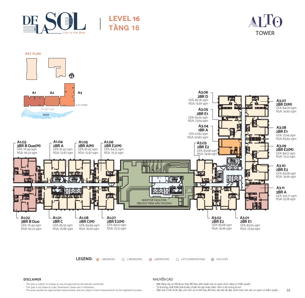 mặt bằng tòa alto delasol