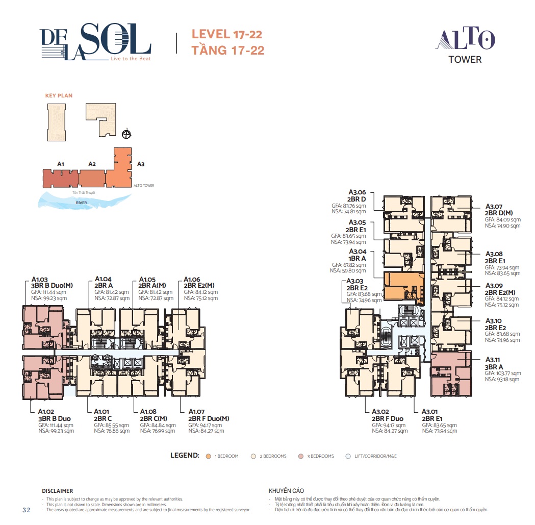 mặt bằng tòa alto delasol